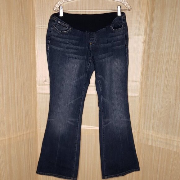 A Pea In The Pod Maternity Womens Pull On Bootcut Jeans XL - Picture 3 of 9